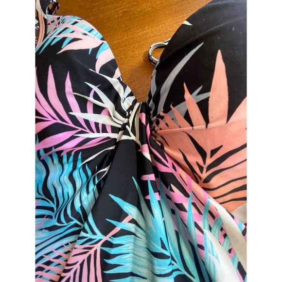 Island Escape Bahamas Printed Scorpio U-wire Tankini Swimtop - Picture 3 of 13